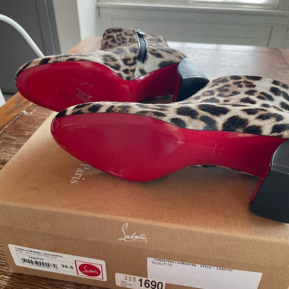 Christian Louboutin Leopard Booties - Picture 5 of 7